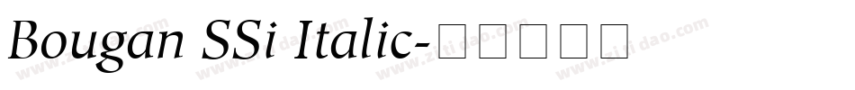 Bougan SSi Italic字体转换